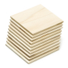 Populierenhout plaatjes 80 x 80 x 4 mm 10 stuks (123-3D huismerk)