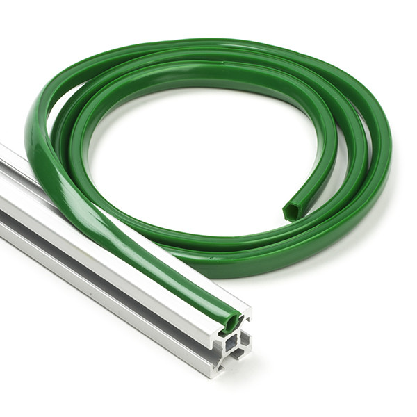 123-3D Slot cover 6 mm voor 2020 profiel - Groen (1 meter)  DFC00121 - 1