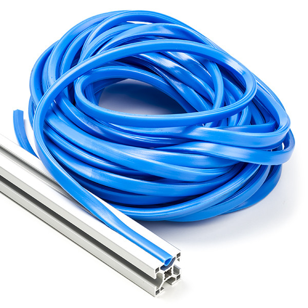123-3D Slot cover 8 mm voor 30x30 profiel - Blauw (15 meter)  DFC00149 - 1