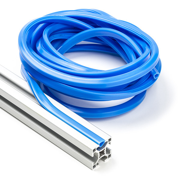 123-3D Slot cover 8 mm voor 30x30 profiel - Blauw (5 meter)  DFC00146 - 1