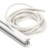 Slot cover 8 mm voor 30x30 profiel - Grijs (2,5 meter) DFC00156 - 1