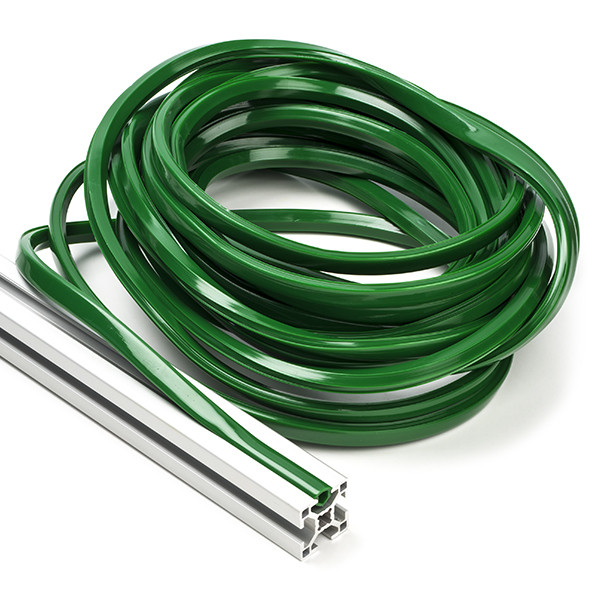 123-3D Slot cover 8 mm voor 30x30 profiel - Groen (10 meter)  DFC00165 - 1