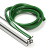 Slot cover 8 mm voor 30x30 profiel - Groen (1 meter) DFC00161 - 1