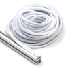 Slot cover 8 mm voor 30x30 profiel - Wit (15 meter) DFC00188 - 1