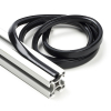 Slot cover 8 mm voor 30x30 profiel - Zwart (1 meter)