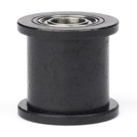 123-3D Spanrol | gladde pulley hoge resolutie | 9 mm riem | 5 mm as | zwart  DME00086
