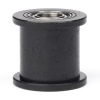 Spanrol | gladde pulley hoge resolutie | 9 mm riem | 5 mm as | zwart