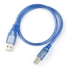 USB A naar B kabel | 50 cm | Blauw