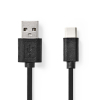 123-3D USB A naar C kabel | 10 cm | zwart  DAR00550 - 1