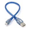 123-3D USB A naar MicroUSB kabel | 50 cm | Blauw  DDK00060