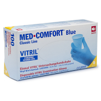 123-3D Vitril wegwerphandschoenen maat S poedervrij (blauw, 100 stuks)  SDR00481