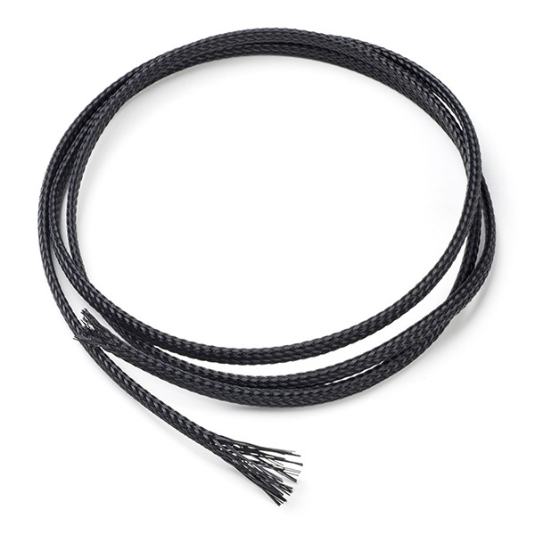 123-3D Vlechtkous 4 mm zwart (1 meter)  DKA00025 - 1
