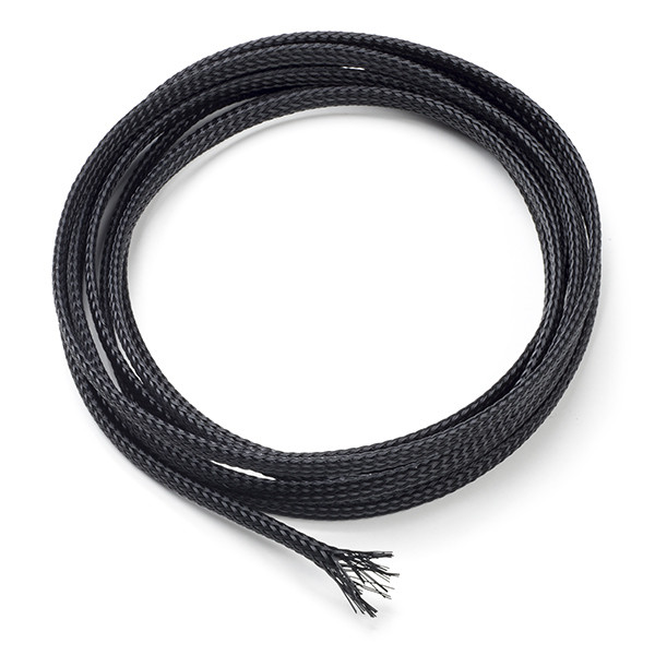 123-3D Vlechtkous 4 mm zwart (2,5 meter)  DKA00026 - 1