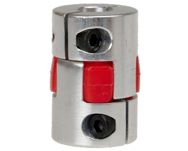 123-3D XB D20L30 5 mm - 8 mm semi-flexibele motorkoppeling  DMO00017 - 1
