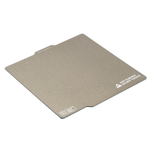 123-3D flexibel PET & PEI printplaat 256 x 256 mm voor Bambu Lab 3D Printers  DAR01381 - 1