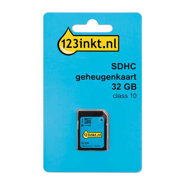 123inkt SDHC geheugenkaart class 10 - 32GB FM032SD45B 300698 - 1