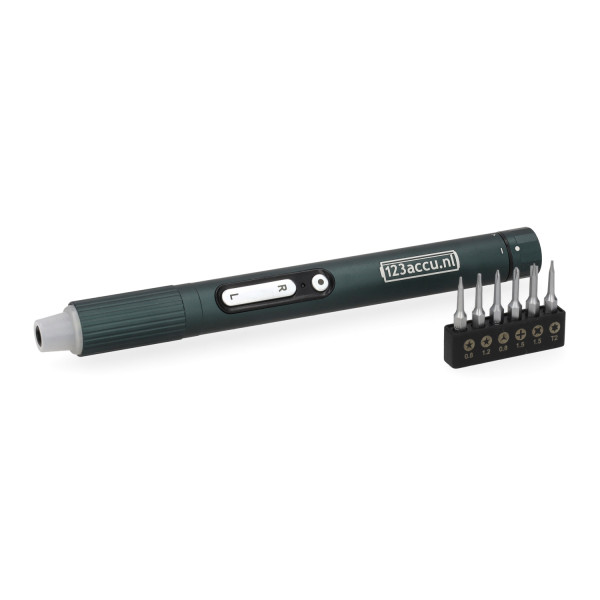 8-in-1 elektrische schroevendraaierset (123accu huismerk) ADR00282 - 1