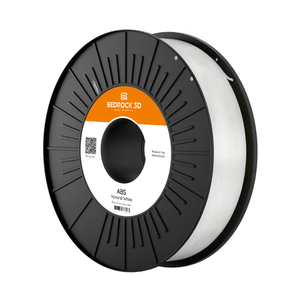 Bedrock 3D ABS filament Neutraal Wit 1,75 mm 0,75 kg DFB00263 - 1