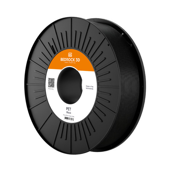 Bedrock 3D PET filament Zwart 2,85 mm 4,5 kg DFB00274 - 1