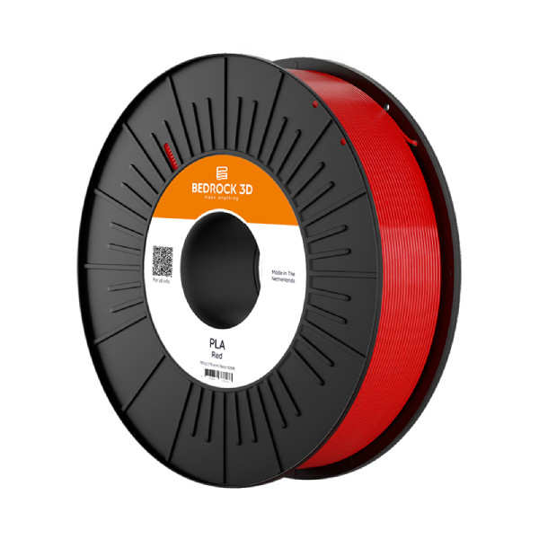 Bedrock 3D PLA filament Rood 2,85 mm 0,75 kg DFB00273 - 1