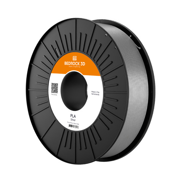 Bedrock 3D PLA filament Zilver 1,75 mm 0,75 kg DFB00243 - 1