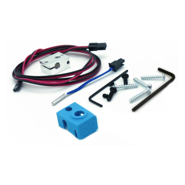 E3D V6 Upgrade kit heaterblock & siliconen sok V6-BLOCK-SOCK-KIT DED00250 - 1