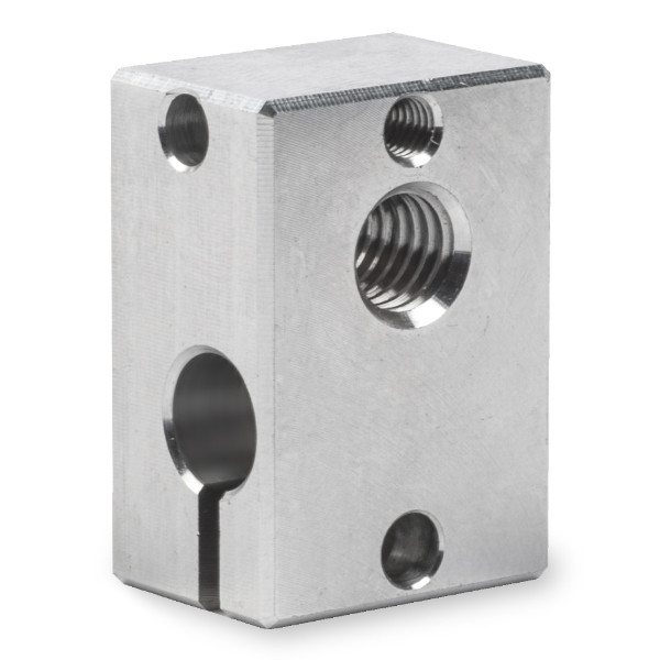 E3D v6 heater block + bevestigingsmaterialen (origineel) V6-BLOCK-CARTRIDGE-ALU DED00021 - 1