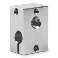 E3D v6 heater block + bevestigingsmaterialen (origineel) V6-BLOCK-CARTRIDGE-ALU DED00021