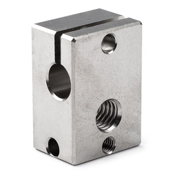 E3D v6 heaterblock | koper | inclusief bevestigingsmaterialen V6-BLOCK-CARTRIDGE-COPPER DED00136 - 1