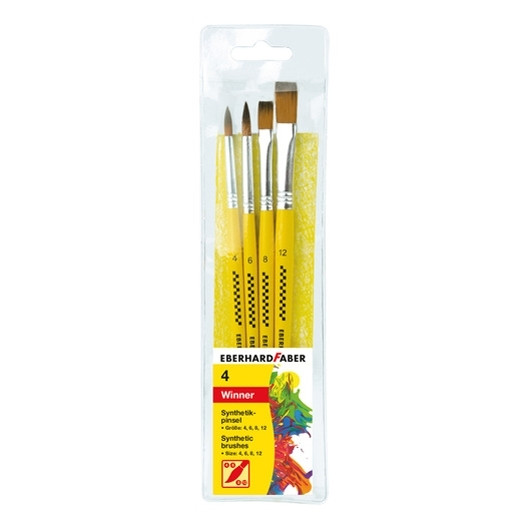 EberhardFaber Eberhard Faber penselenset synthetisch (4 stuks) EF-579921 220095 - 1