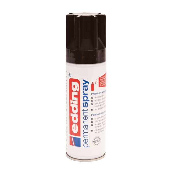 Edding 5200 permanente acrylverf spray glanzend diepzwart (200 ml) 239072 - 1
