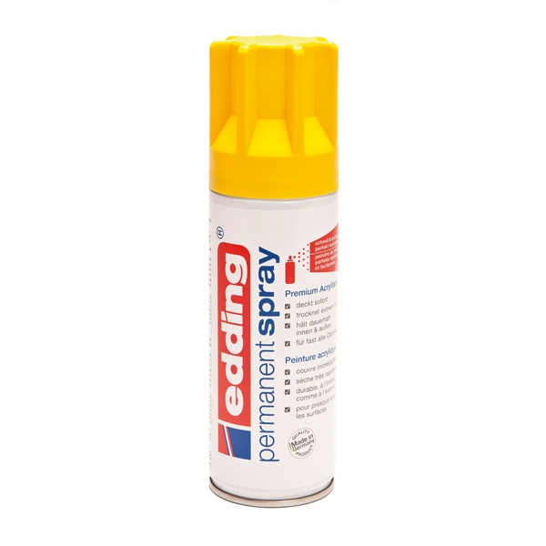 Edding 5200 permanente acrylverf spray mat verkeersgeel (200 ml) 4-5200905 239049 - 1