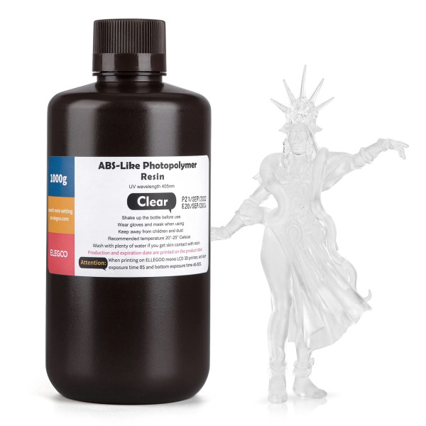 Elegoo ABS-like resin Transparant 1 kg 14.0007.78A DLQ05019 - 1