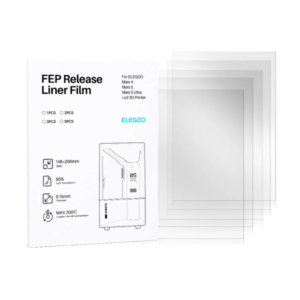 Elegoo Mars 5 Ultra FEP Film (3 stuks) DAR02054 - 1