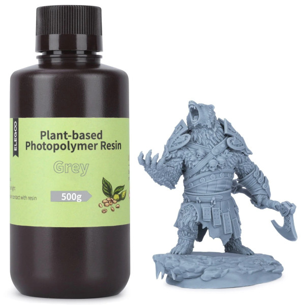 Elegoo Plant-Based resin Grijs 0,5 kg 14.0007.147 DLQ05022 - 1