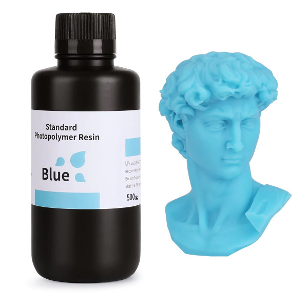 Elegoo Standaard resin Blauw 0,5 kg 14.0007.49B DLQ05034 - 1