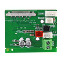 Flashforge Creator 3 Pro Extruder Adapter Board Rechts DAR01367
