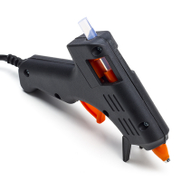 Kinzo elektrisch lijmpistool zwart inclusief 2 lijmpatronen  400707