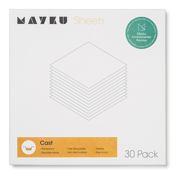 Mayku Cast Sheets 0,5 mm transparant (30 stuks) MCA180100AA DAR00166 - 1
