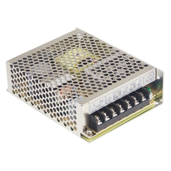 MeanWell Mean Well voeding 12V (72 W, 6 A) gesloten chassis LRS-75-12 LVE00125 - 1