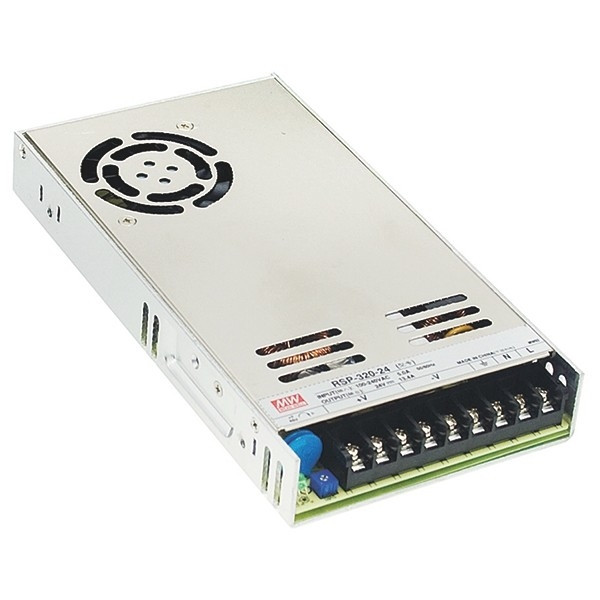 MeanWell Mean Well voeding 24V (321,6 W, 13,4 A) gesloten chassis RSP-320-24 LVE00135 - 1