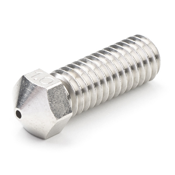 MicroSwiss Micro Swiss Messing gecoate nozzle voor E3D Volcano Hotend 2,85 mm x 1,00 mm M2556-10 DMS00075 - 1