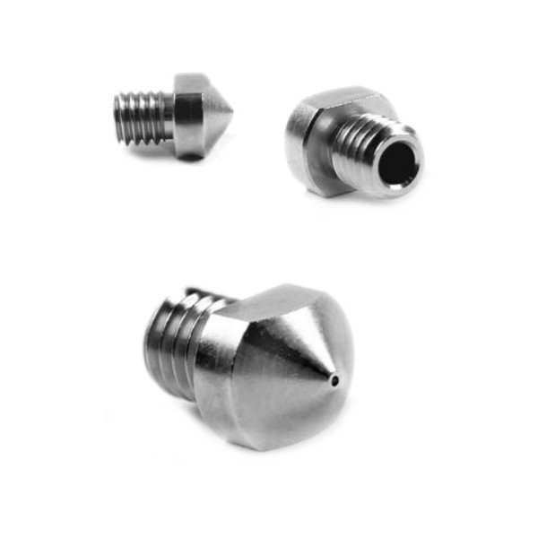 MicroSwiss Micro Swiss Messing gecoate nozzle voor Hexagon Hotend - M6 draad 2,85 mm x 0,20 mm M2553-02 DMS00057 - 1