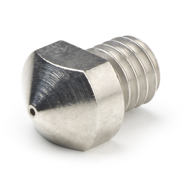 MicroSwiss Micro Swiss Messing gecoate nozzle voor Hexagon Hotend - M6 draad 2,85 mm x 0,60 mm M2553-06 DMS00061 - 1