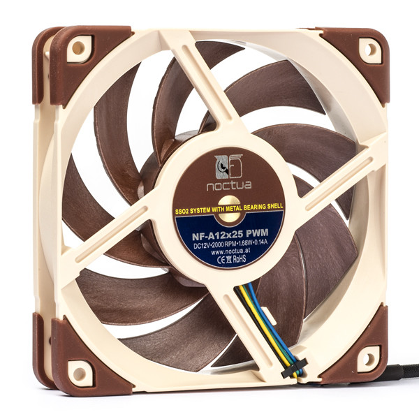 Noctua NF-A12x25 | 12V | 120x120x25 mm | 4-pin | axiaal | PWM ventilator 19330 DMO00072 - 1