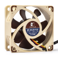 Noctua NF-A6x25 | 12V | 60x60x25 mm | 3-pin | axiaal | FLX ventilator 19162 DMO00065