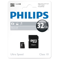 Philips MicroSD geheugenkaart class 10 inclusief SD adapter - 32GB FM32MP45B/10 098122