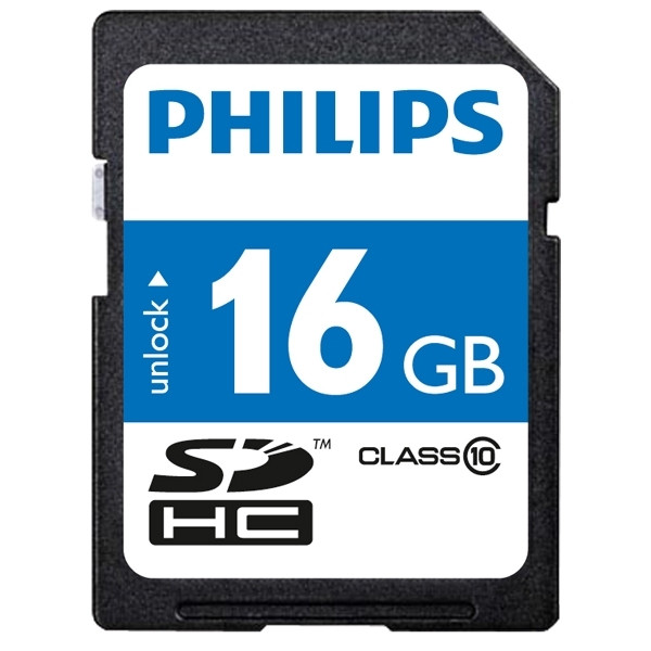 Philips SDHC geheugenkaart class 10 - 16GB FM016SD45B 098112 - 1