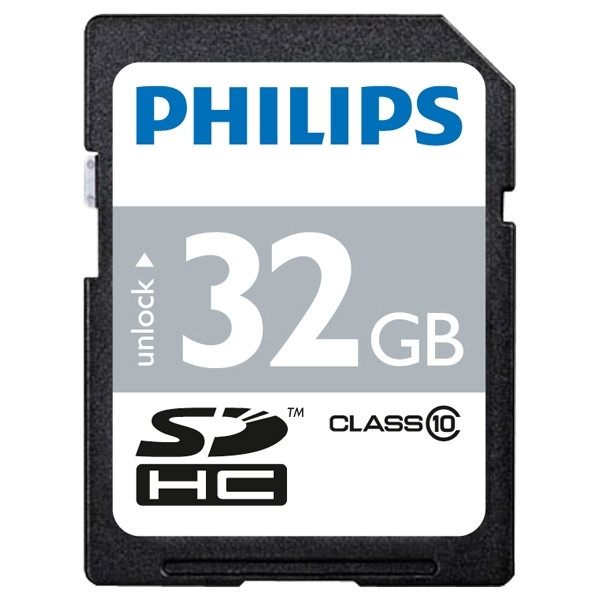 Philips SDHC geheugenkaart class 10 - 32GB FM032SD45B 098113 - 1