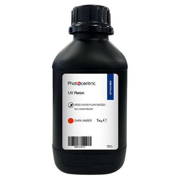 Photocentric UV240 Plant-Based resin DLP/LCD stijf Donker Amber 1 kg MAGUVPBAM01 DAR00858 - 1